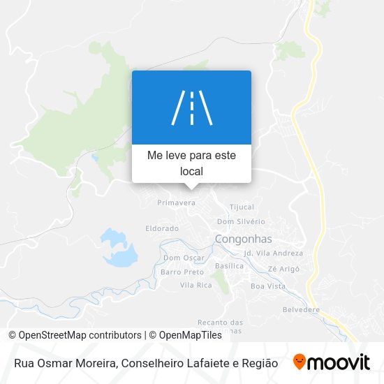 Rua Osmar Moreira mapa