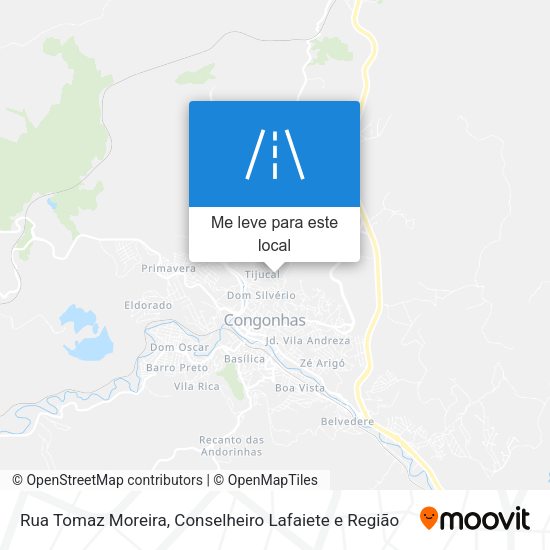 Rua Tomaz Moreira mapa