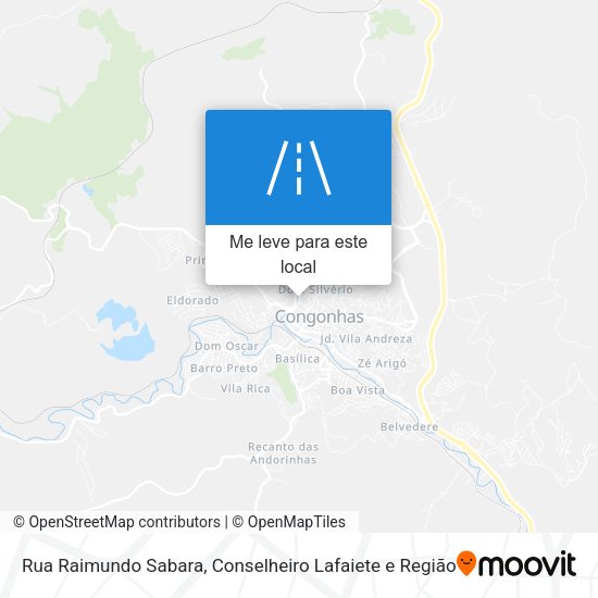 Rua Raimundo Sabara mapa