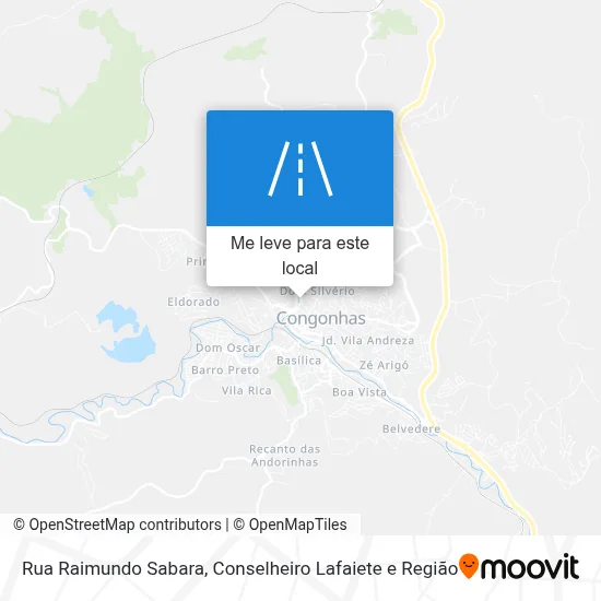 Rua Raimundo Sabara mapa