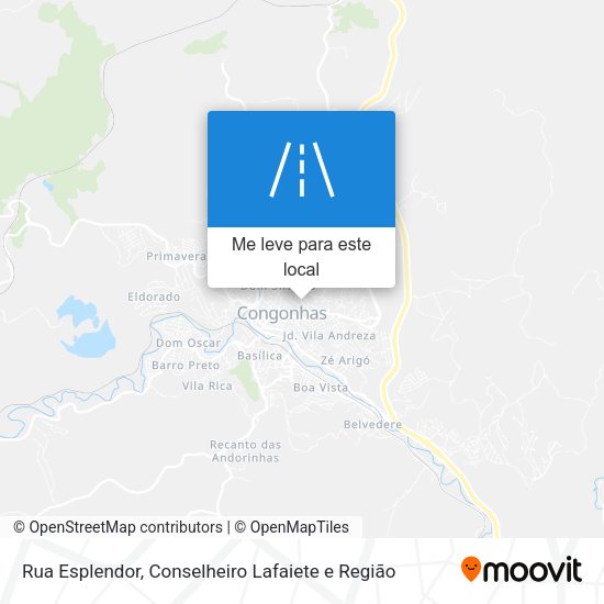 Rua Esplendor mapa