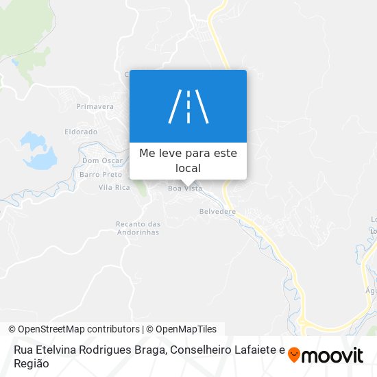 Rua Etelvina Rodrigues Braga mapa