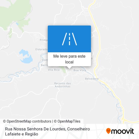 Rua Nossa Senhora De Lourdes mapa