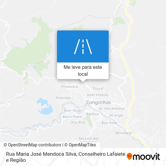 Rua Maria José Mendoca Silva mapa