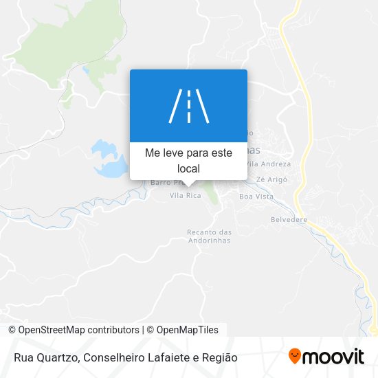 Rua Quartzo mapa