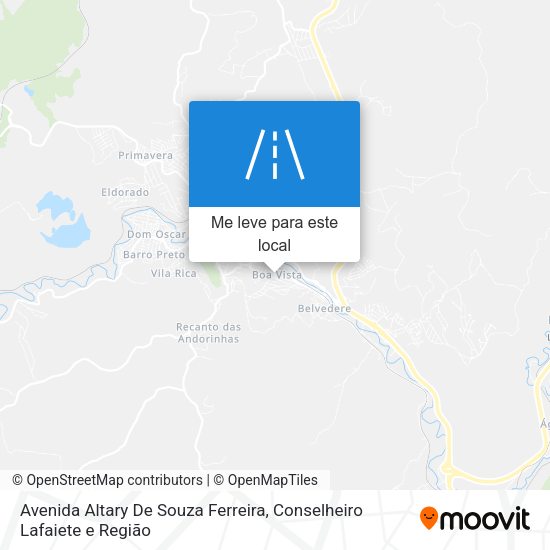 Avenida Altary De Souza Ferreira mapa