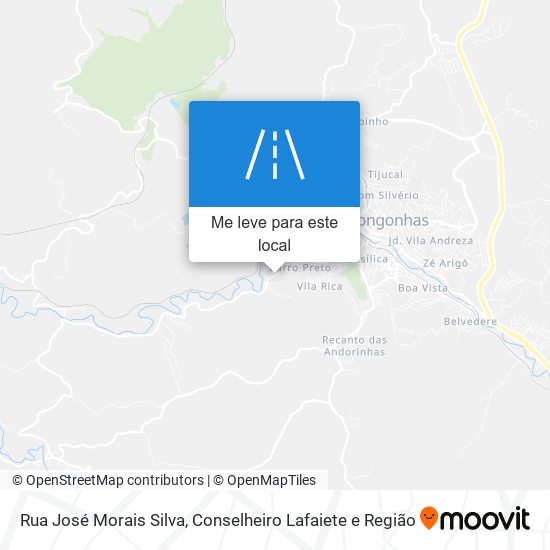Rua José Morais Silva mapa