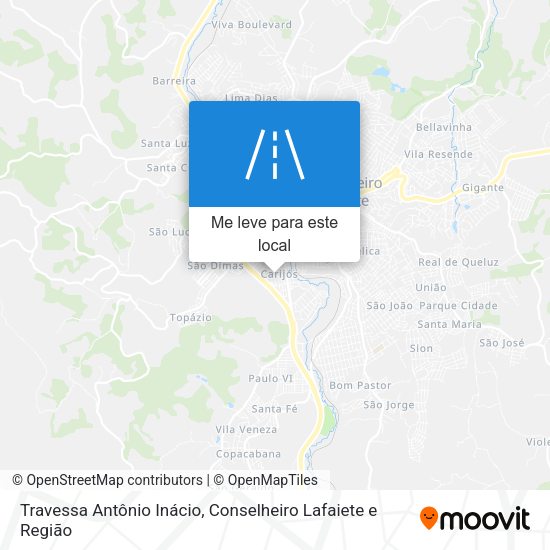Travessa Antônio Inácio mapa