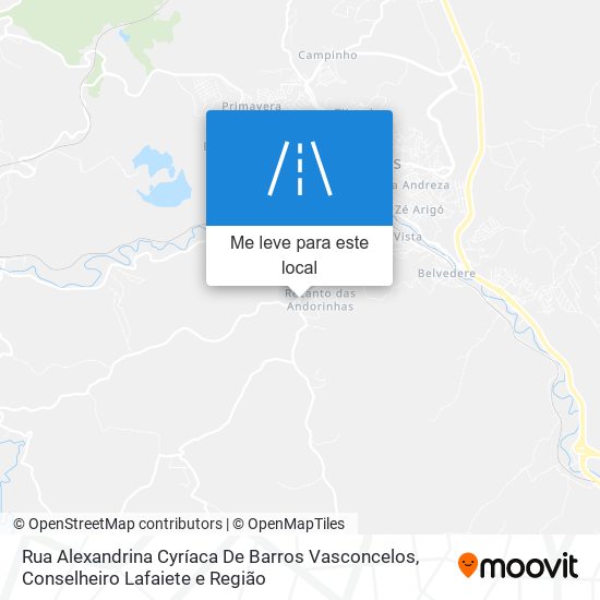 Rua Alexandrina Cyríaca De Barros Vasconcelos mapa