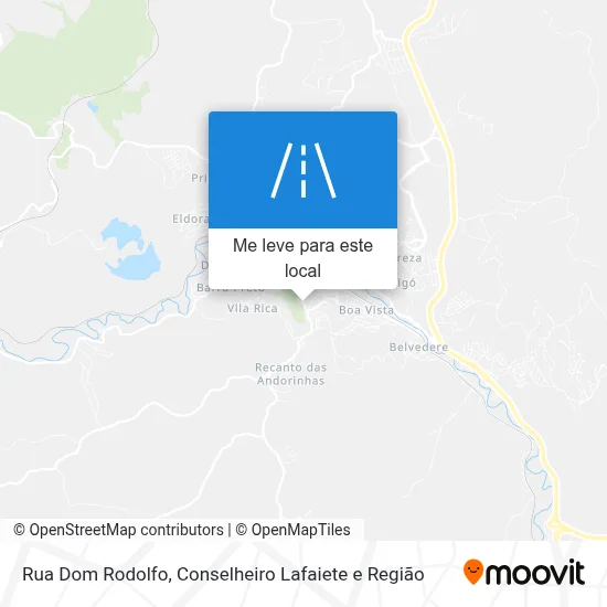 Rua Dom Rodolfo mapa