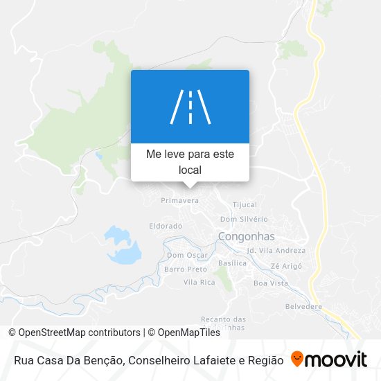 Rua Casa Da Benção mapa