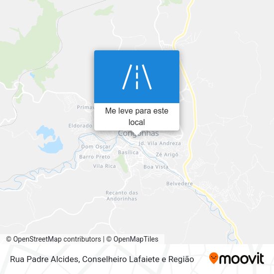 Rua Padre Alcides mapa