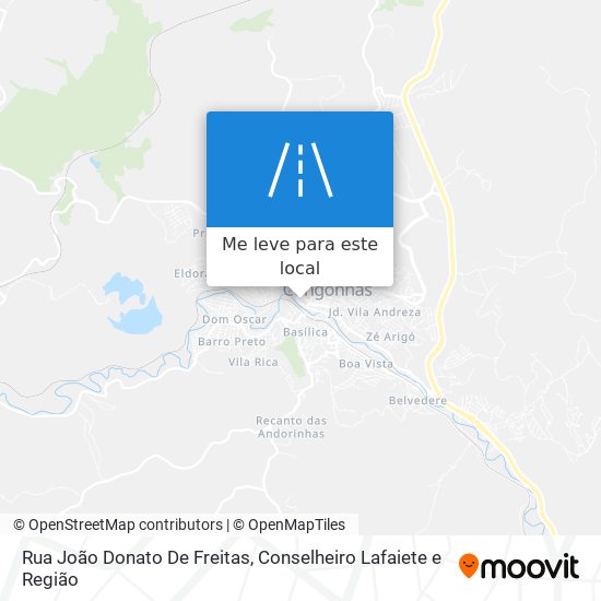 Rua João Donato De Freitas mapa