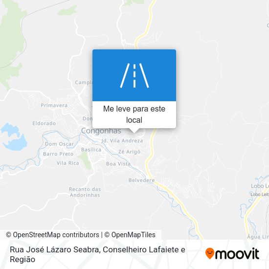 Rua José Lázaro Seabra mapa