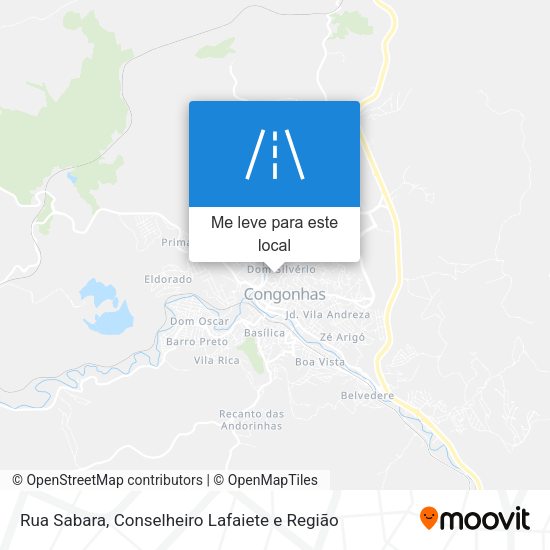 Rua Sabara mapa