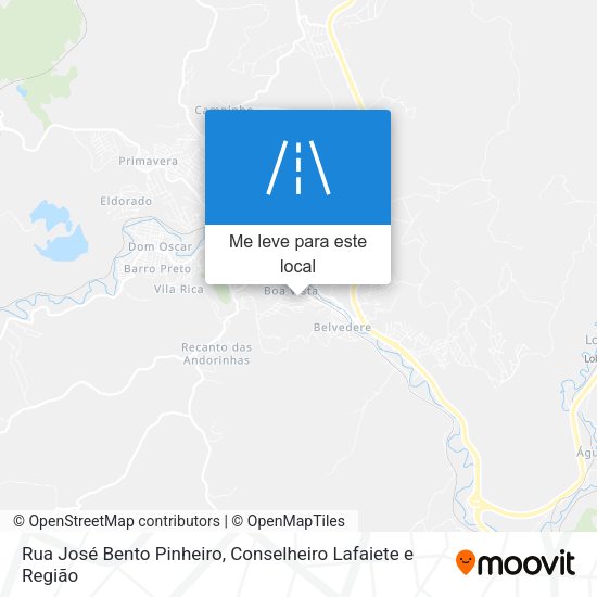 Rua José Bento Pinheiro mapa