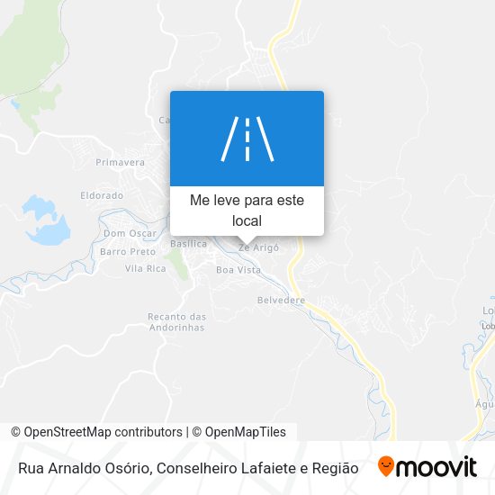 Rua Arnaldo Osório mapa