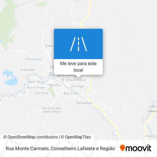 Rua Monte Carmelo mapa