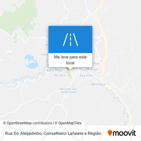 Rua Do Aleijadinho mapa