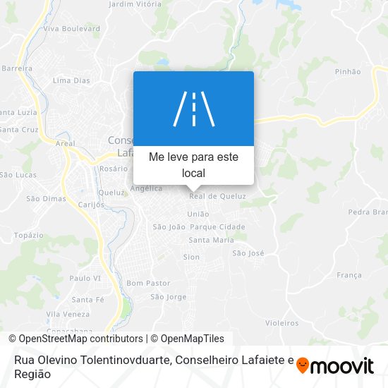 Rua Olevino Tolentinovduarte mapa