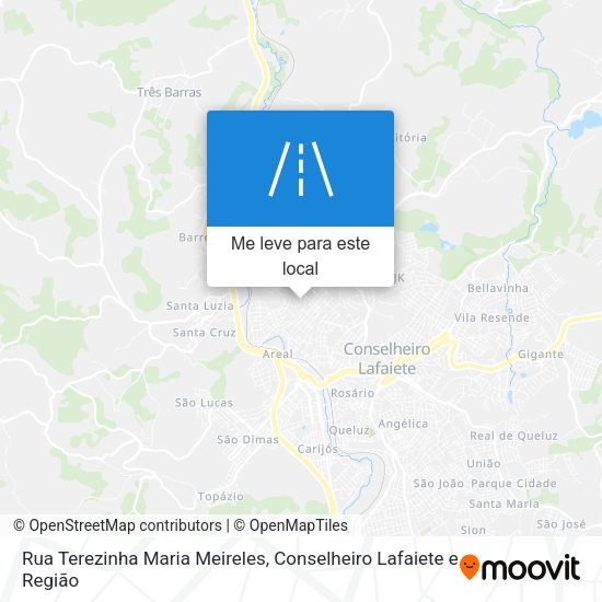 Rua Terezinha Maria Meireles mapa