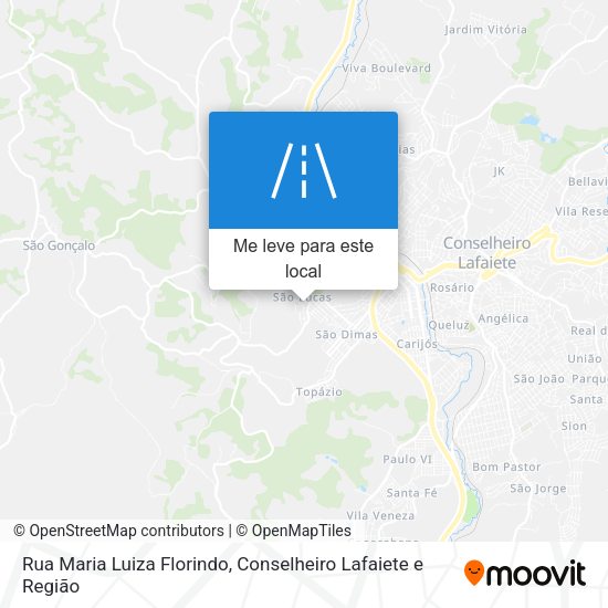 Rua Maria Luiza Florindo mapa