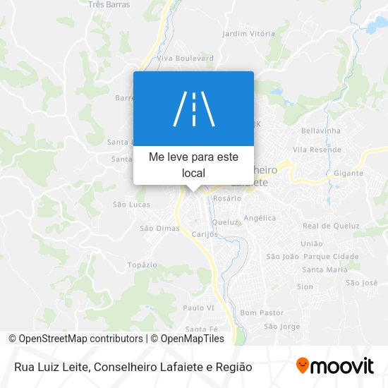 Rua Luiz Leite mapa