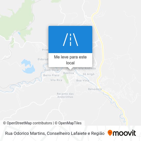 Rua Odorico Martins mapa