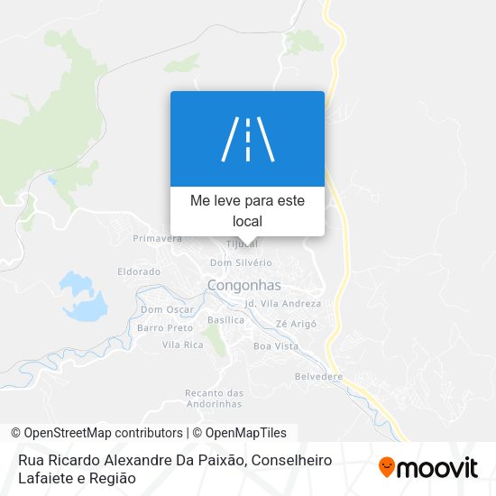 Rua Ricardo Alexandre Da Paixão mapa