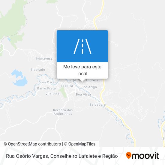 Rua Osório Vargas mapa
