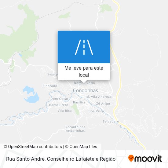 Rua Santo Andre mapa