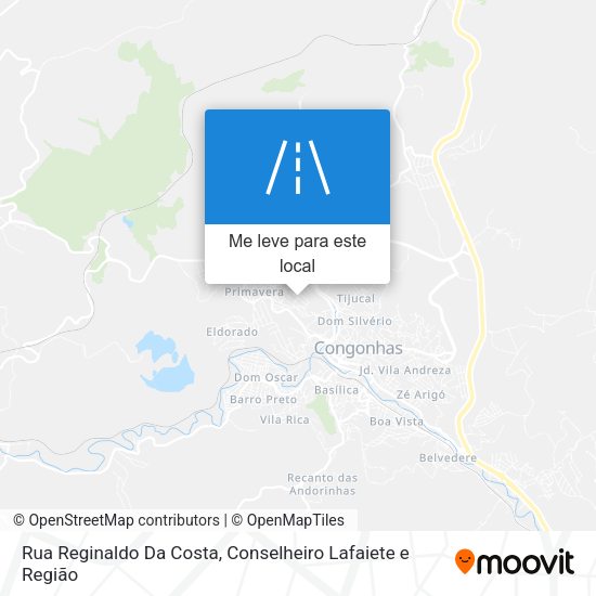 Rua Reginaldo Da Costa mapa