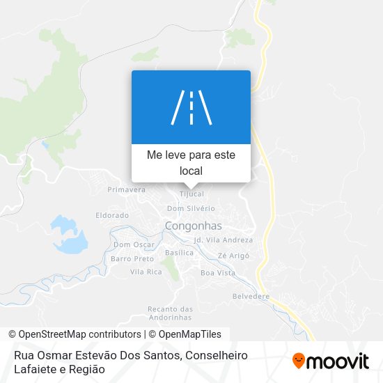 Rua Osmar Estevão Dos Santos mapa