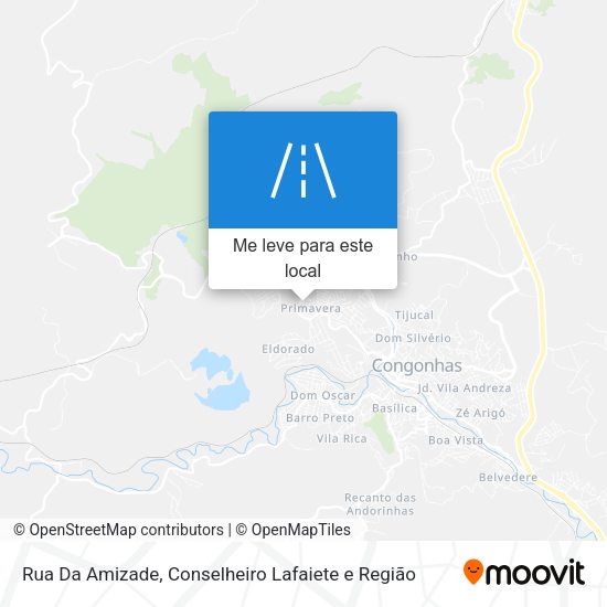 Rua Da Amizade mapa