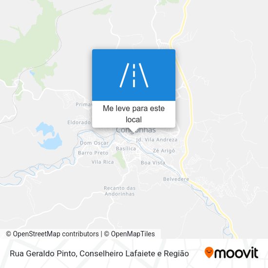 Rua Geraldo Pinto mapa