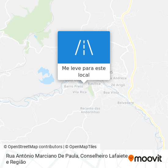 Rua Antônio Marciano De Paula mapa