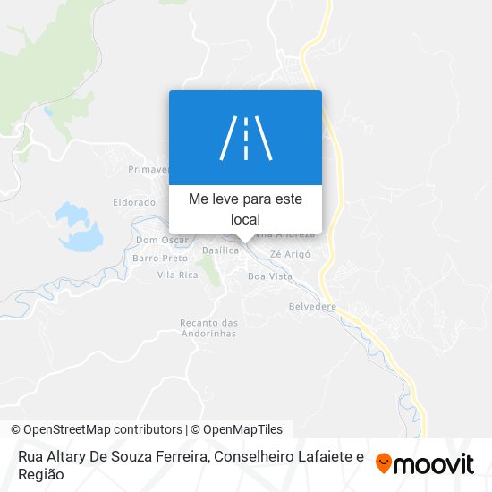 Rua Altary De Souza Ferreira mapa