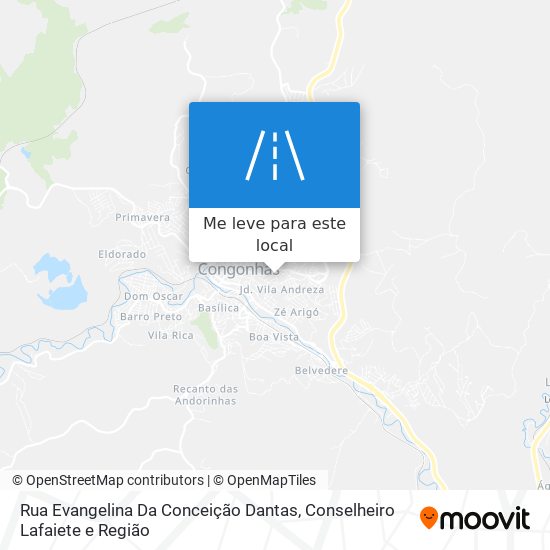 Rua Evangelina Da Conceição Dantas mapa