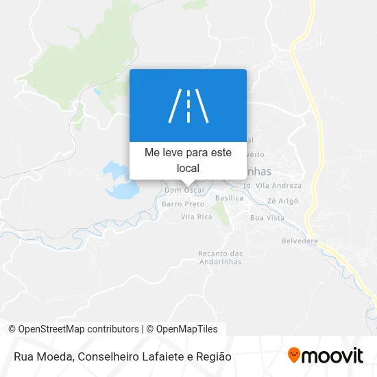 Rua Moeda mapa