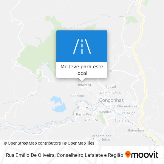 Rua Emílio De Oliveira mapa