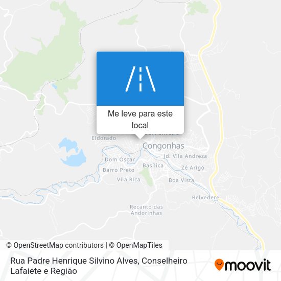 Rua Padre Henrique Silvino Alves mapa
