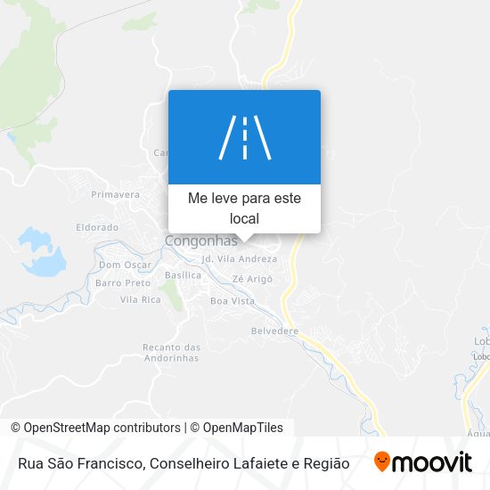 Rua São Francisco mapa
