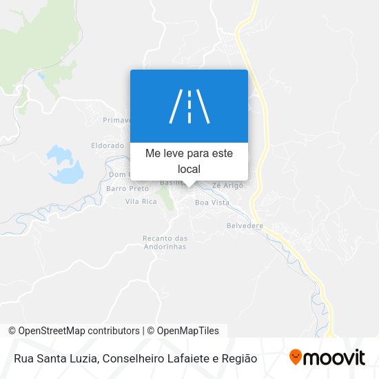 Rua Santa Luzia mapa