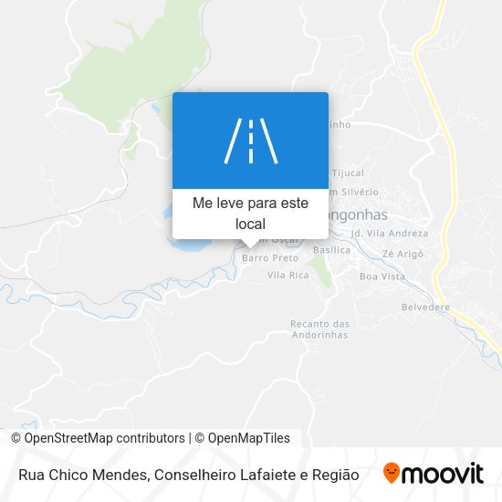 Rua Chico Mendes mapa