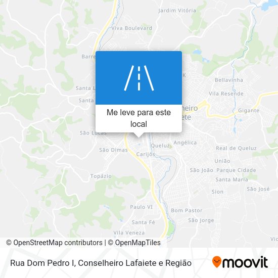 Rua Dom Pedro I mapa