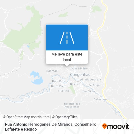 Rua Antônio Hemogenes De Miranda mapa