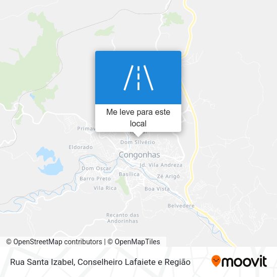 Rua Santa Izabel mapa