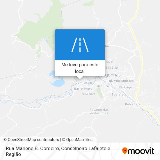Rua Marlene B. Cordeiro mapa