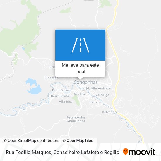 Rua Teofilo Marques mapa