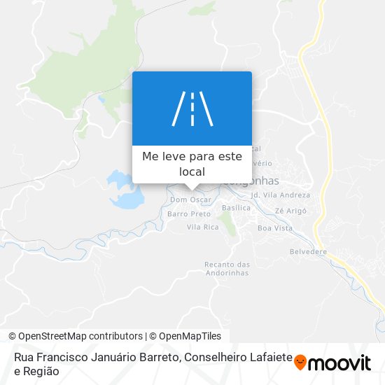 Rua Francisco Januário Barreto mapa